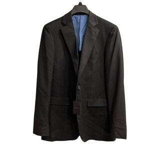 Alton Lane Blazer Black Mercantile Suit Jacket Tailored Fit Mens 44L Formal Prom